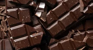Broken chocolate